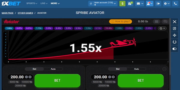1xbet Aviator Page