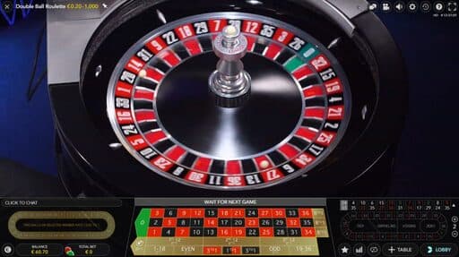 Double Ball Roulette Evolution Gaming