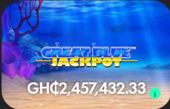 Great Blue Jackpot Game at bet365