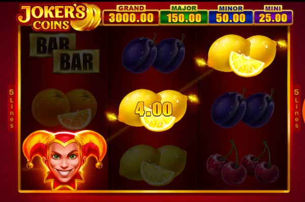 Joker's Coins Local jackpot slot game