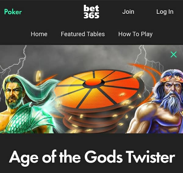 Bet365 Age of the Gods Twister Tournament
