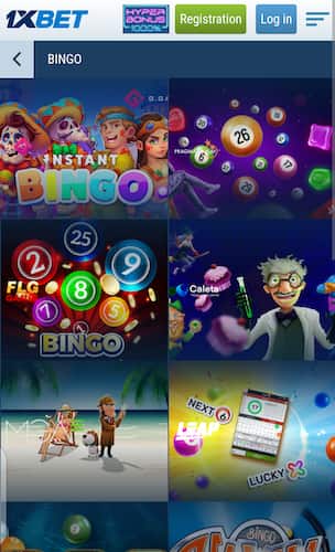 1xbet casino bingo online