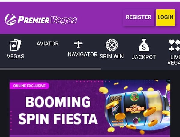 Premier Bet Booming Spin Fiesta Offer