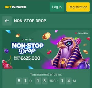 Betwinner Casino Non Stop Drop