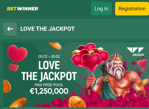 Betwinner Love the Jackpot